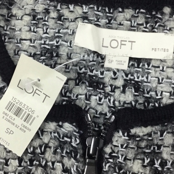 Wool Blend Knit Cardigan Sweater Ann Taylor LOFT - Picture 5 of 8